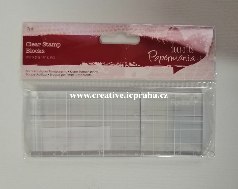 destička na razítko 2ks 7,6x4,4cm + 4,4cPMA9031000